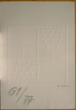 Franco GRIGNANI - rilievografia  firmata  numerata - NO schifano cascella baj