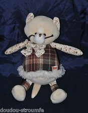 Peluche doudou chat - 🍀peluche, beige