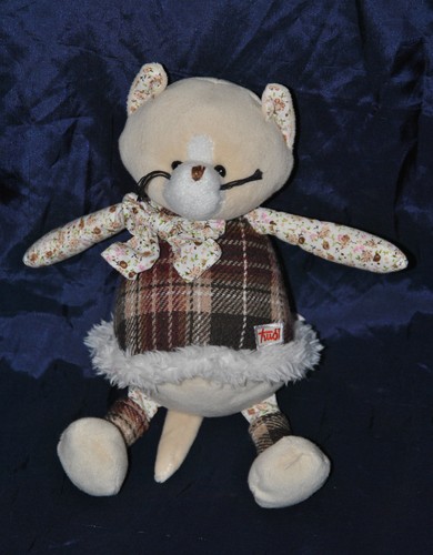 Peluche doudou chat beige - 🍀peluche,