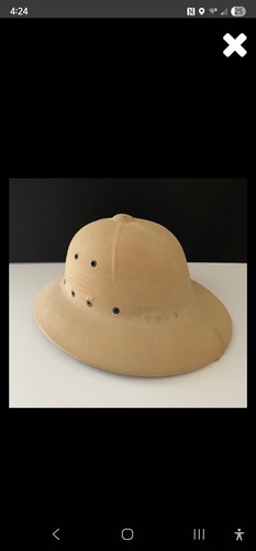 Elmetto stile pith vintage ww2 - vintage,