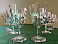 8 verres à Porto/liqueur en cristal Baccarat signés/Modèle Cassino/H : 10,8 cm