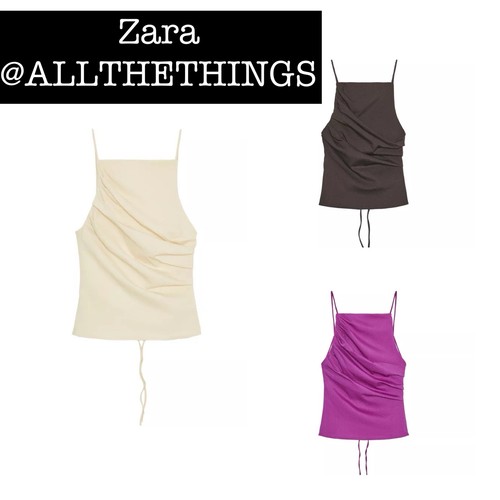 Zara top plissettato - zara,