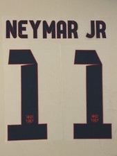 💥 Nameset Barcellona 2012 - 2013 - 2014 #11 NEYMAR . Blu Contorno Rosso 🔵🔴