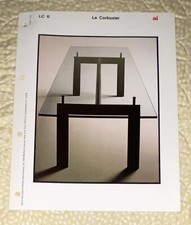 Tavolo Atelier Venditore Internazionale Pubblicità Page-Le Corbusier Vetro Stampato In Italia