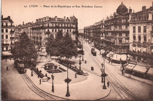 Carte postale lyon - carte, 69