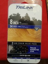 Confezione da 2 catene per sega TriLink 8 pollici S34 sega ad asta 14334X2TLW Echo Remington Poulan
