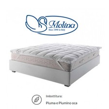 Topper matrimoniale MOLINA  articolo MATTRESS in PIUMA cm 160x190  h. 5 cm - per