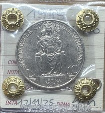 MONETA CITTÀ DEL VATICANO PIO XI 10 LIRE 1935 sigillata BB/SPL SUBALPINA