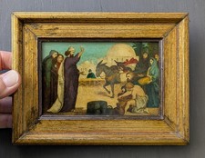 Antico quadro rovescio su