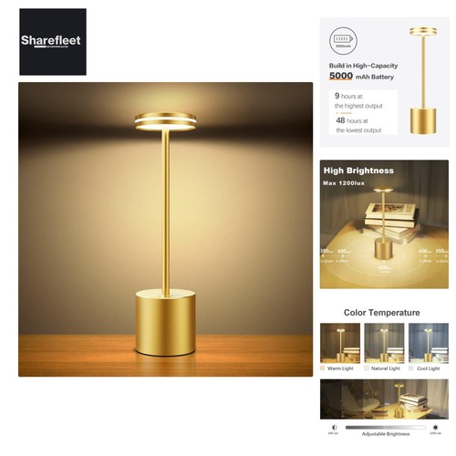 Led table lamp wireless - table,