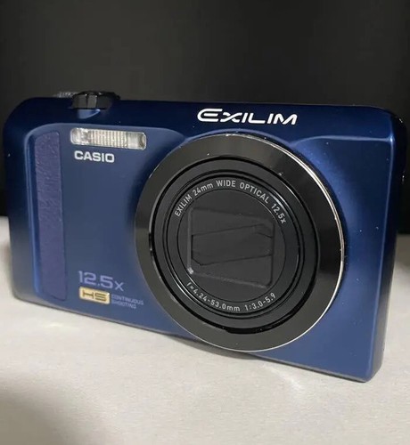 Casio exilim zr200 blu - ex-zr200, con