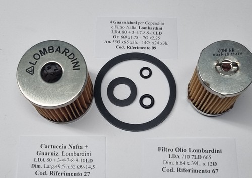 Filtro olio cartuccia - olio, nafta