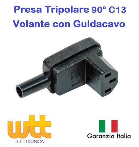 Presa tripolare vde volante - presa,