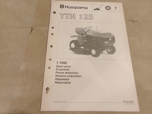 Husqvarna yth 125 - husqvarna, lista