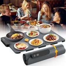 Vassoio Riscaldante Elettrico Tappetino Silicone 5 Temperature 6 Tempi BLU