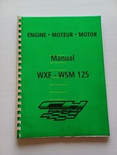 CH Racing WXE - WSM 125 manuale officina motore Yamaha originale workshop manual
