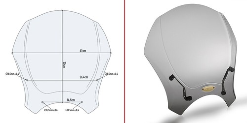 Givi cupolino fumè universale - cupolino,