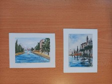 Acquarelli bellissimi di Max Fenati - 2 pz originali