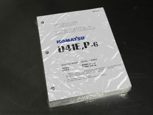 Komatsu d41e d41p 6 crawler - komatsu, d41p-6