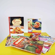 lotto di libri e riviste di cucina