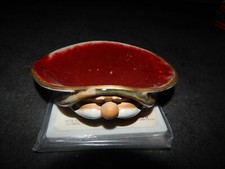 porta candela natalizio babbo natale ceramica