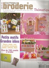 OUVRAGES BRODERIE thema N°26 PETIT MOTIF GRANDE IDEE : FLEUR JARDIN MER ENFANTS