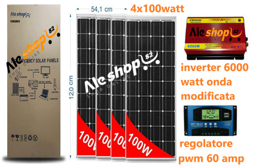 Kit fotovoltaico pwm inverter - kit,