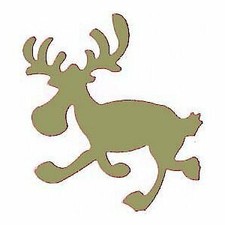 efco, Fustella, Motivo Alce Che corre, Colore Rosa, 67 mm x 57 mm (Y9s)