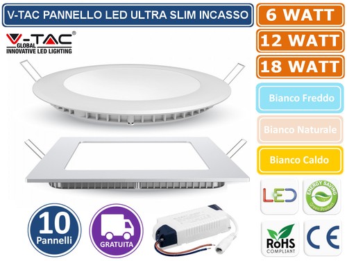 Kit pannelli led tac - pannelli, v-tac
