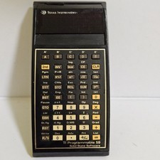 Vintage Texas Instruments TI-59 programmable calculator from the late...