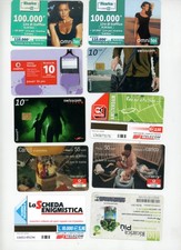 10 RICARICHE TELEFONICHE Omnitel TELECOM 3 Swisscom TIM Vodafone in EURO e LIRE