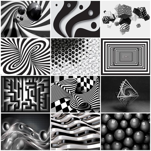Carta parati geometrica - carta, da