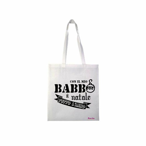 Borsa poliestere 36x40 scritta - 36x40,