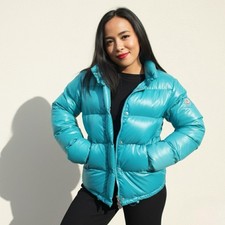 Giacca puffer Moncler Teal