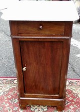 COMODINO MOGANO CON PIANO IN