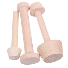  3 stampi in legno per torte piccole, riutilizzabili, per crostate di uova,