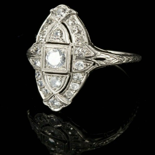 Anello art decò taglio - anello,