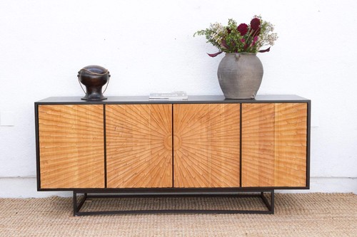 The sunburst sideboard carved - the,
