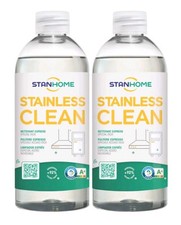 Stanhome STAINLESS CLEAN 500ml Pulitore Espresso Speciale acciaio inox ( 2 PZ) 