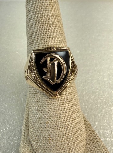 Anello uomo antico oro - 10, kt