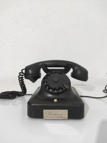 Antique phone siemens black - siemens,
