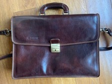 borsa / cartella in pelle marrone stile The Bridge come nuova