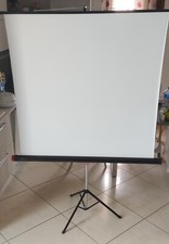 Schermo da proiezione - Bianco neve - 125x125cm - Come nuovo - Imballo originale