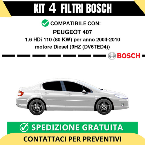 Kit bosch filtri tagliando - kit, 4