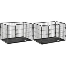 PawHut Box per Cani in Metallo