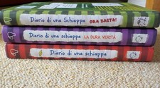Lotto di 3 libri, serie "Diario di una schiappa" di Jeff Kinney (lingua italiana