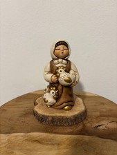 Donna con galline presepe - con,