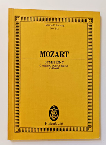 Mozart sinfonia k338 in - mozart:, n.34,