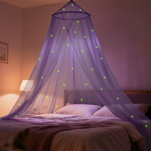 Tettoia letto viola - tettoia, per