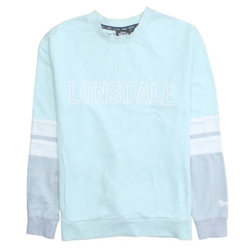 Felpa donna lonsdale blu - lonsdale,